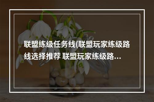 联盟练级任务线(联盟玩家练级路线选择推荐 联盟玩家练级路线图一览)