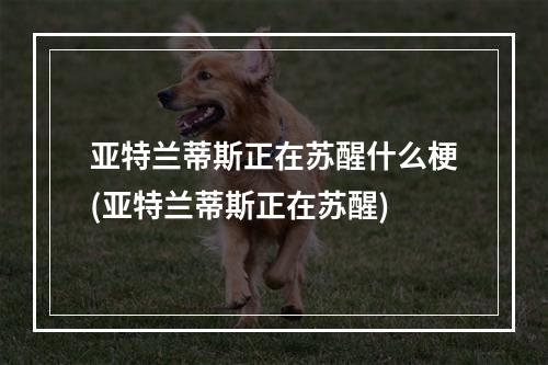 亚特兰蒂斯正在苏醒什么梗(亚特兰蒂斯正在苏醒)