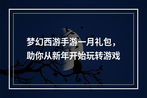 梦幻西游手游一月礼包，助你从新年开始玩转游戏