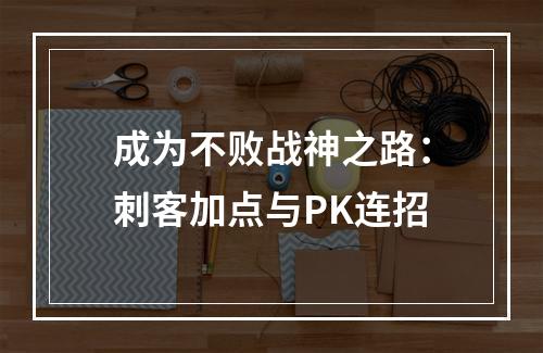 成为不败战神之路：刺客加点与PK连招