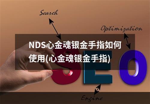 NDS心金魂银金手指如何使用(心金魂银金手指)