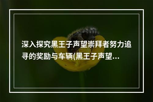 深入探究黑王子声望崇拜者努力追寻的奖励与车辆(黑王子声望的车有多酷?)