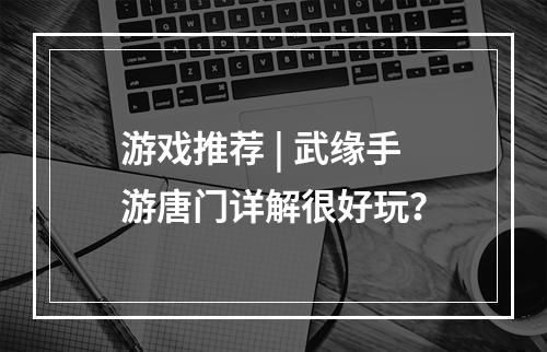 游戏推荐 | 武缘手游唐门详解很好玩？