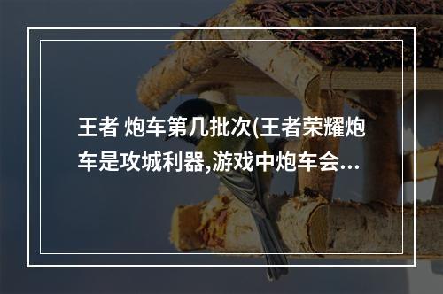 王者 炮车第几批次(王者荣耀炮车是攻城利器,游戏中炮车会在第几波次加入)