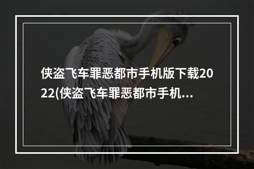 侠盗飞车罪恶都市手机版下载2022(侠盗飞车罪恶都市手机版下载)