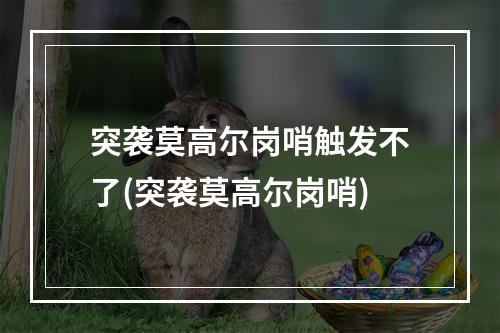 突袭莫高尔岗哨触发不了(突袭莫高尔岗哨)