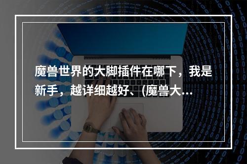 魔兽世界的大脚插件在哪下，我是新手，越详细越好、(魔兽大脚下载)