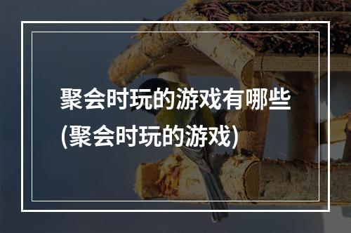 聚会时玩的游戏有哪些(聚会时玩的游戏)