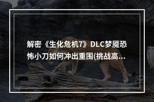 解密《生化危机7》DLC梦魇恐怖小刀如何冲出重围(挑战高难度)(这些技巧能让你在《生化危机7》DLC梦魇中轻松取得胜利(最全攻略))