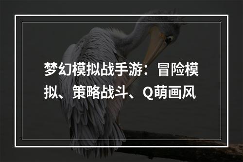 梦幻模拟战手游：冒险模拟、策略战斗、Q萌画风