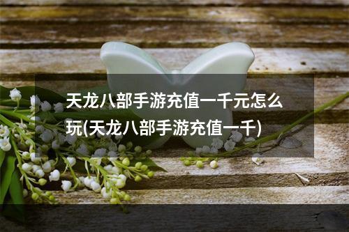 天龙八部手游充值一千元怎么玩(天龙八部手游充值一千)