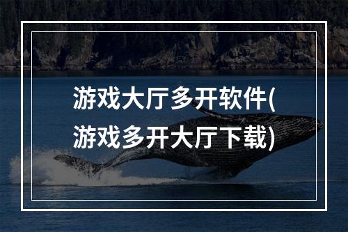 游戏大厅多开软件(游戏多开大厅下载)