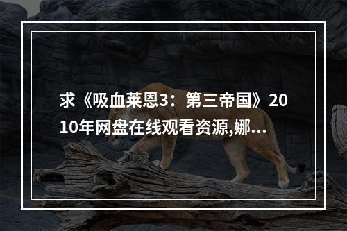 求《吸血莱恩3：第三帝国》2010年网盘在线观看资源,娜塔莎・迈尔兹主演的(吸血鬼莱恩)