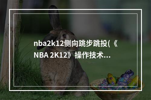 nba2k12侧向跳步跳投(《NBA 2K12》操作技术图文教程 跳步,俗称兔子跳)