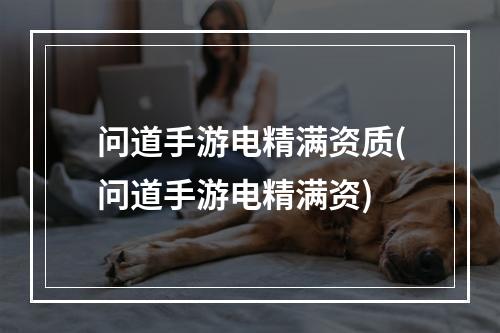 问道手游电精满资质(问道手游电精满资)