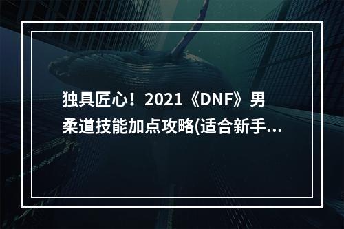 独具匠心！2021《DNF》男柔道技能加点攻略(适合新手&老手)