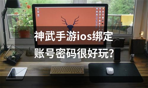 神武手游ios绑定账号密码很好玩？