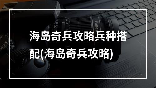 海岛奇兵攻略兵种搭配(海岛奇兵攻略)