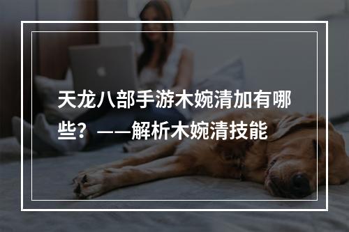 天龙八部手游木婉清加有哪些？——解析木婉清技能