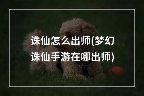 诛仙怎么出师(梦幻诛仙手游在哪出师)