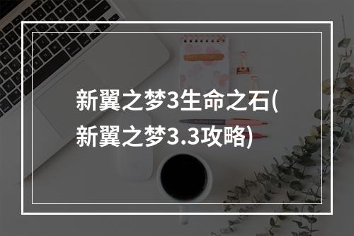 新翼之梦3生命之石(新翼之梦3.3攻略)