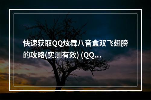 快速获取QQ炫舞八音盒双飞翅膀的攻略(实测有效) (QQ炫舞八音盒尝鲜双飞翅膀全方位解析(不容错过) )