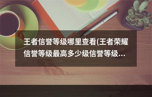 王者信誉等级哪里查看(王者荣耀信誉等级最高多少级信誉等级在哪里看)