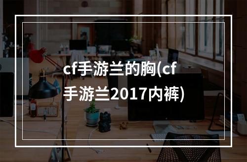 cf手游兰的胸(cf手游兰2017内裤)