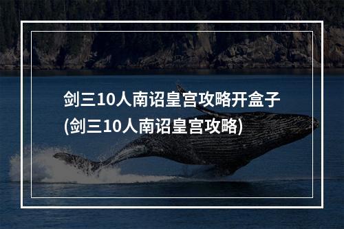 剑三10人南诏皇宫攻略开盒子(剑三10人南诏皇宫攻略)