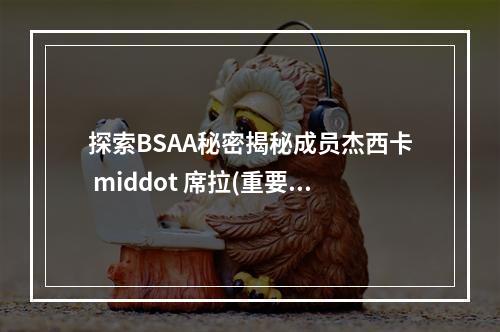 探索BSAA秘密揭秘成员杰西卡 middot 席拉(重要性排序)