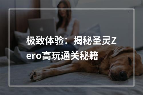 极致体验：揭秘圣灵Zero高玩通关秘籍