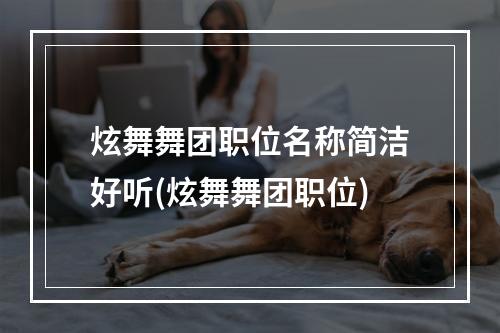 炫舞舞团职位名称简洁好听(炫舞舞团职位)