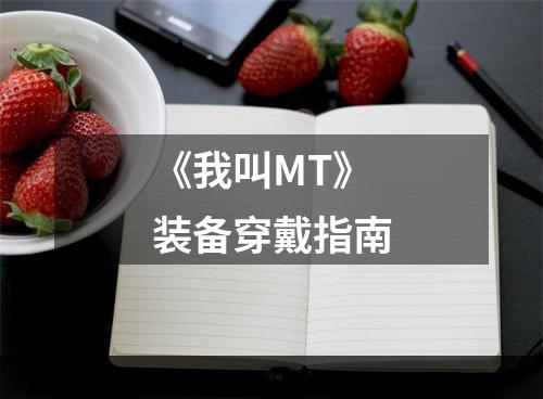 《我叫MT》装备穿戴指南