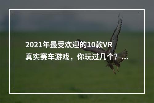 2021年最受欢迎的10款VR真实赛车游戏，你玩过几个？VR真实赛车游戏推荐(探寻2021年VR真实赛车游戏超越现实的极速旅程VR赛车游戏推荐)