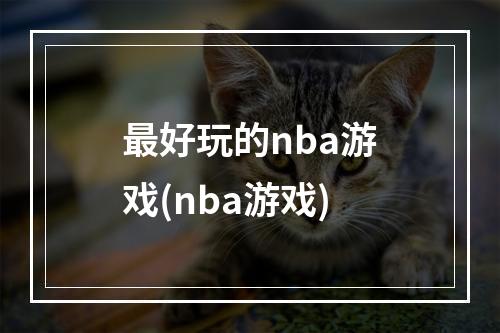 最好玩的nba游戏(nba游戏)