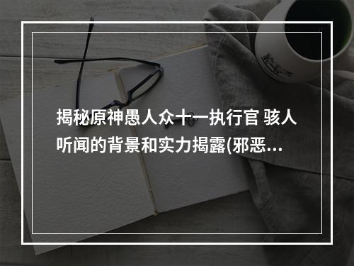 揭秘原神愚人众十一执行官 骇人听闻的背景和实力揭露(邪恶与正义的较量原神愚人众十一执行官)