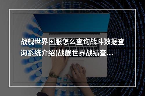 战舰世界国服怎么查询战斗数据查询系统介绍(战舰世界战绩查询)