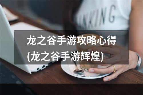 龙之谷手游攻略心得(龙之谷手游辉煌)