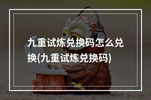 九重试炼兑换码怎么兑换(九重试炼兑换码)