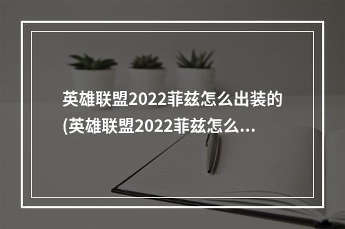 英雄联盟2022菲兹怎么出装的(英雄联盟2022菲兹怎么出装 )