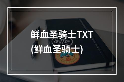 鲜血圣骑士TXT(鲜血圣骑士)