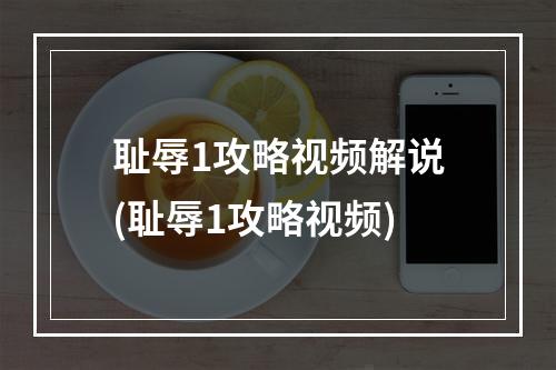 耻辱1攻略视频解说(耻辱1攻略视频)